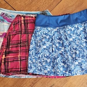 Bundle of 3 SkirtSports brand tennis skorts